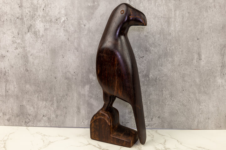 Large Jungle Bird Wood Carving