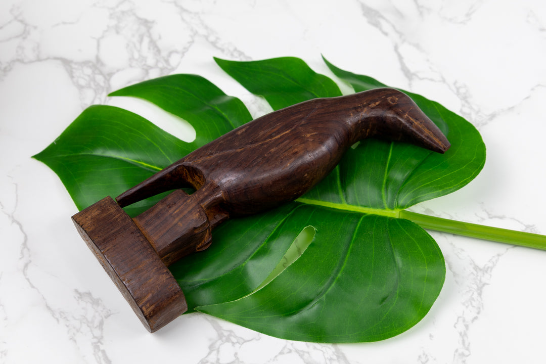 Jungle Bird Figurine, Wood Carving