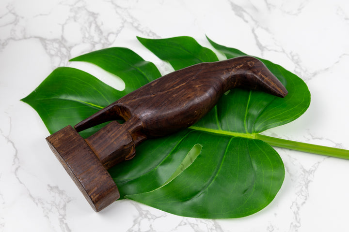 Jungle Bird Figurine, Wood Carving
