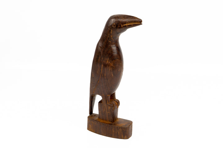 Jungle Bird Figurine, Wood Carving