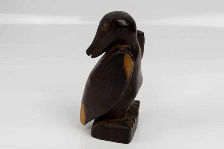 Rubberneck Figurine, Wood Carving