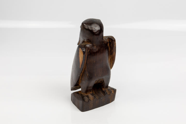 Rubberneck Figurine, Wood Carving
