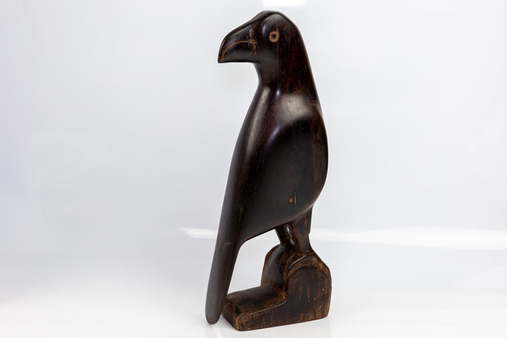 Large Jungle Bird Wood Carving