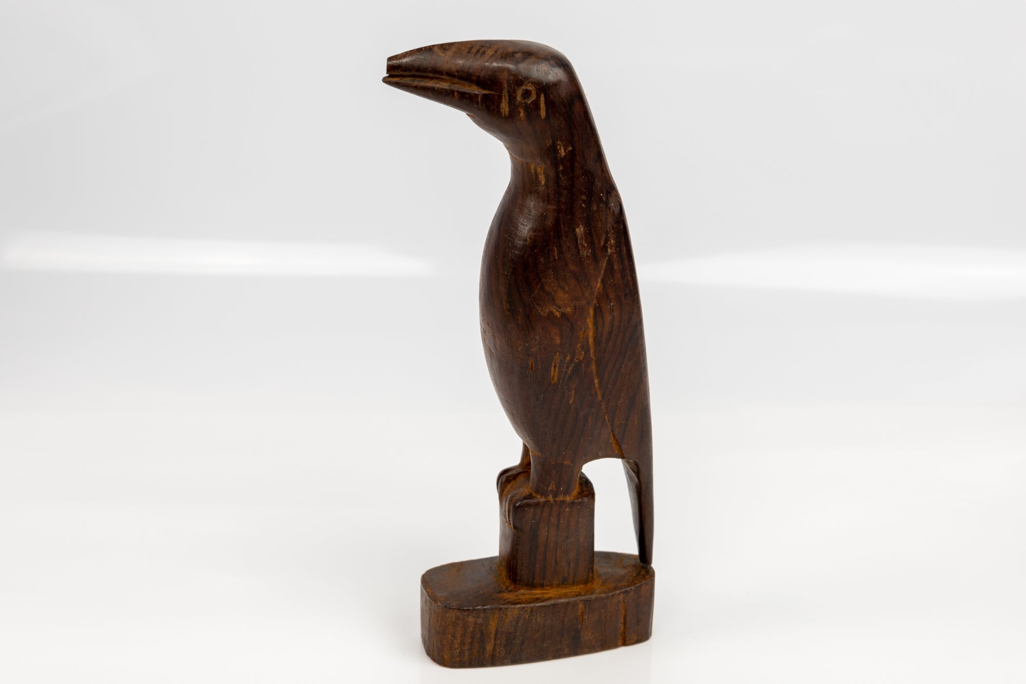 Jungle Bird Figurine, Wood Carving