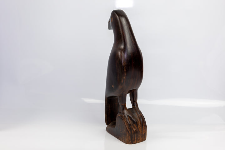 Large Jungle Bird Wood Carving
