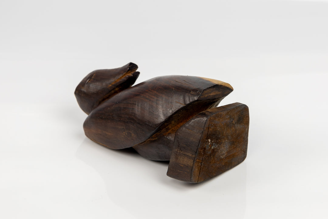 Rubberneck Figurine, Wood Carving