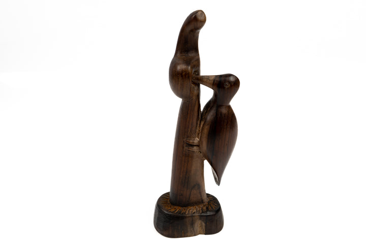 Woodpecker Figurine, Wood Carving