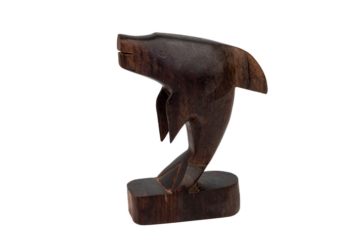 Vintage Ocean Fish Wood Carving