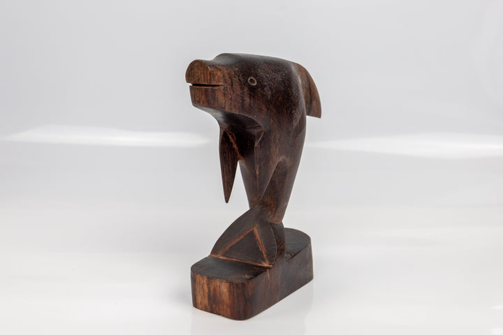 Vintage Ocean Fish Wood Carving