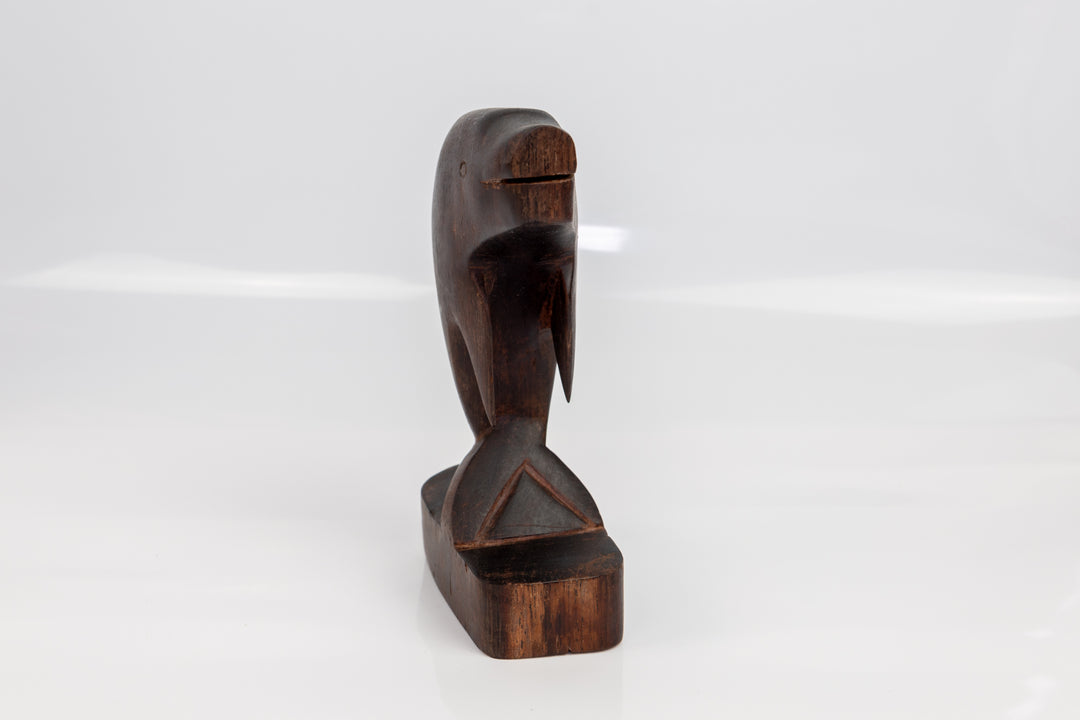 Vintage Ocean Fish Wood Carving