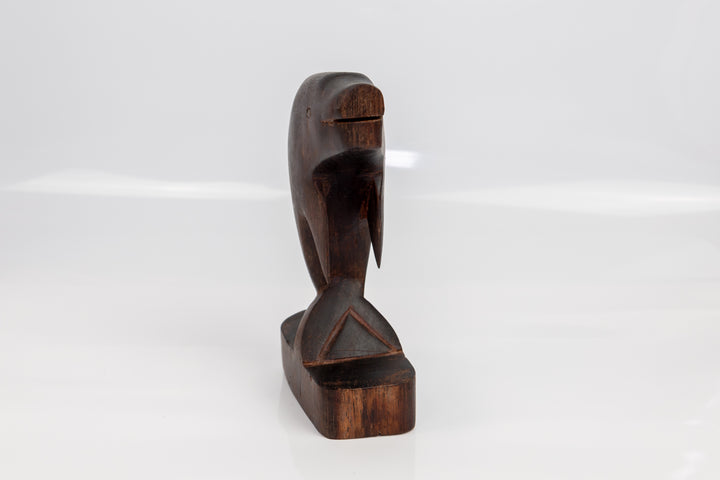 Vintage Ocean Fish Wood Carving