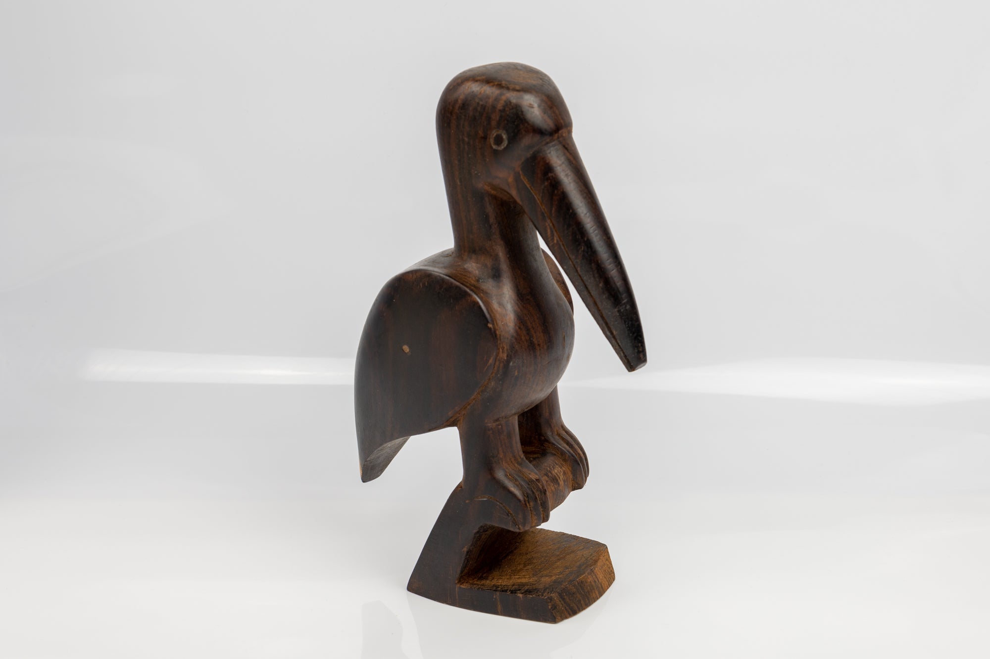 Pelican Figurine, Wood Carving