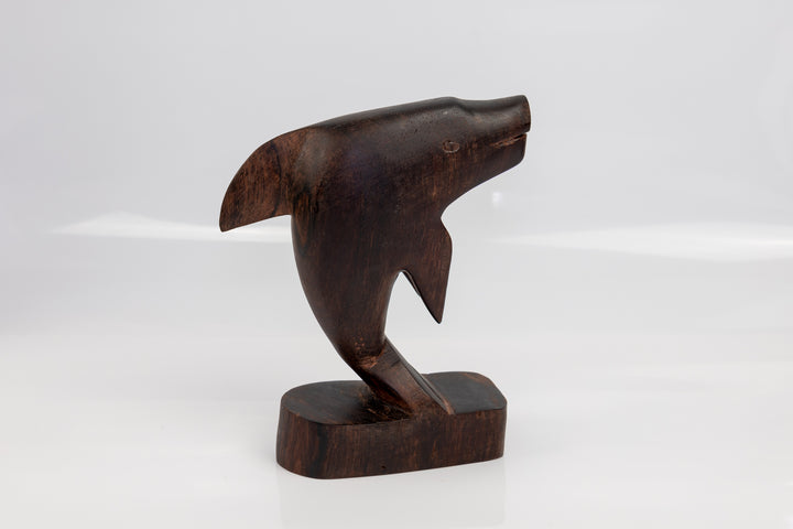Vintage Ocean Fish Wood Carving