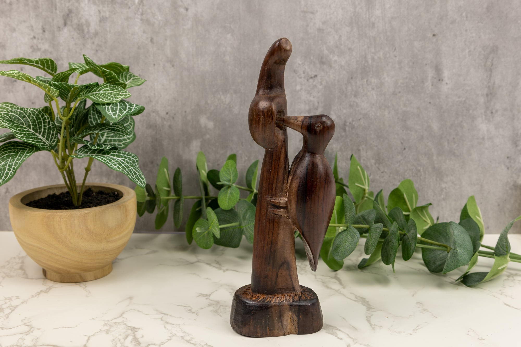 Woodpecker Figurine, Wood Carving