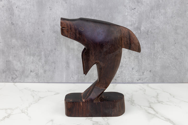 Vintage Ocean Fish Wood Carving