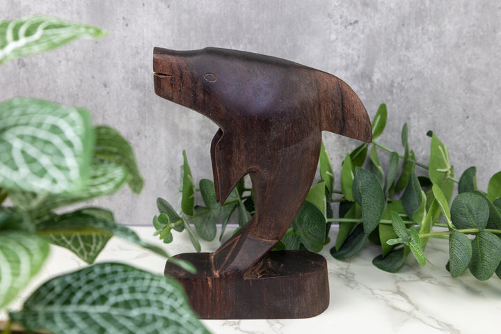 Vintage Ocean Fish Wood Carving