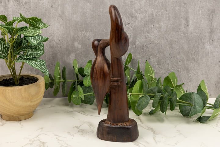 Woodpecker Figurine, Wood Carving