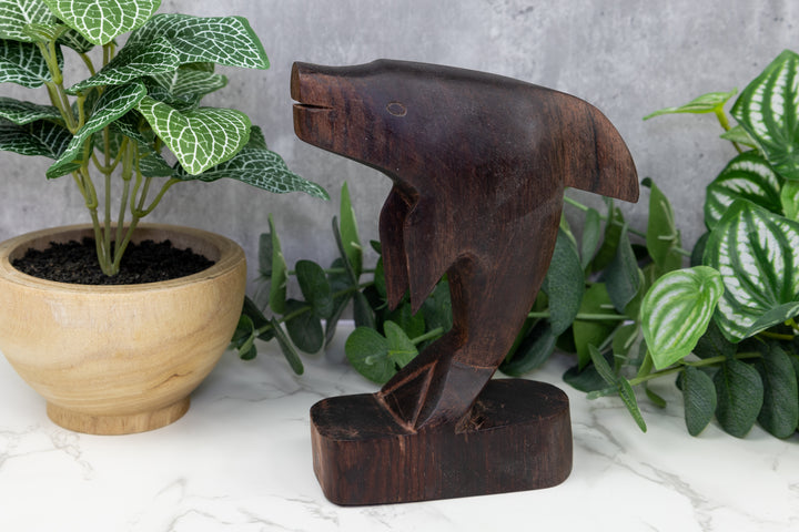 Vintage Ocean Fish Wood Carving