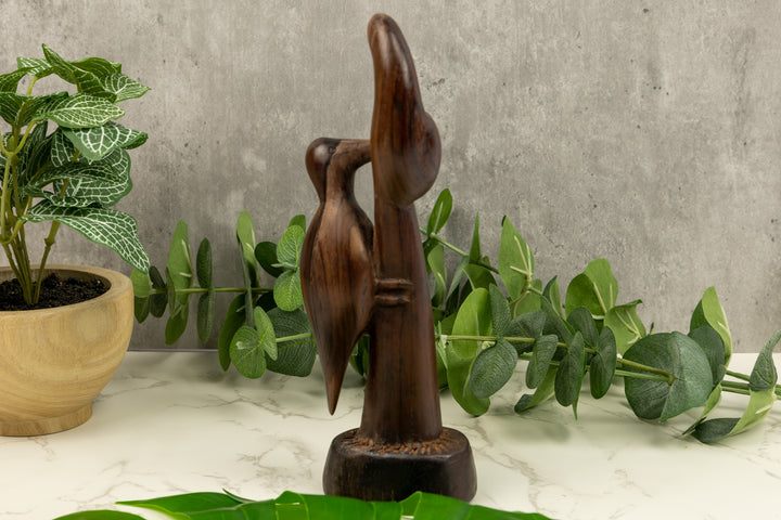 Woodpecker Figurine, Wood Carving