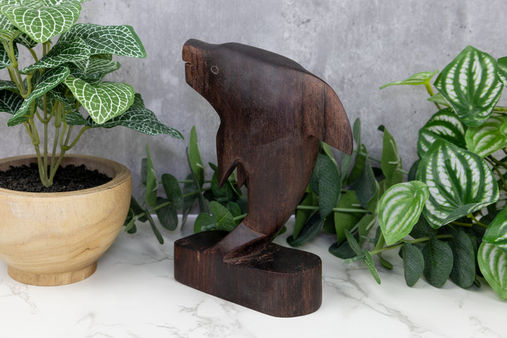 Vintage Ocean Fish Wood Carving