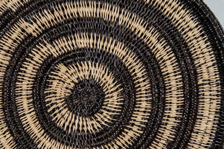 Black And White Small Basket Plate