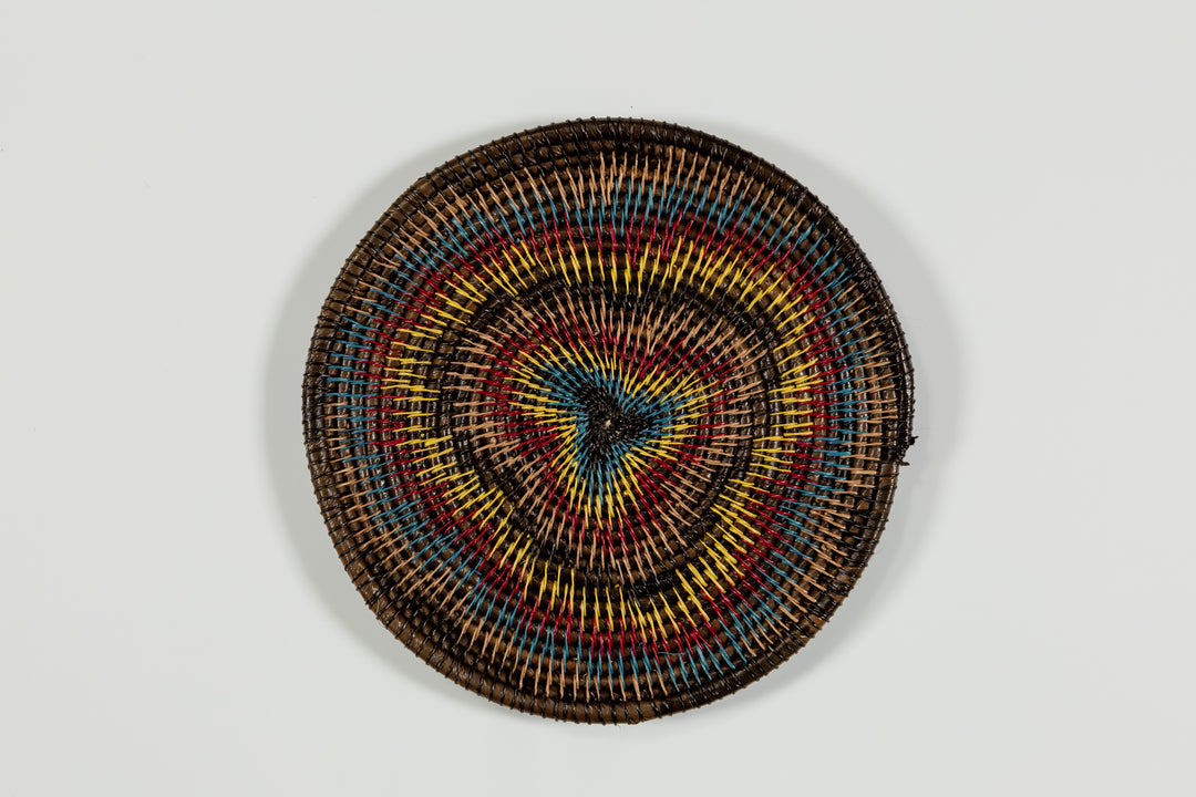Multi-Color Star Burst Basket Plate