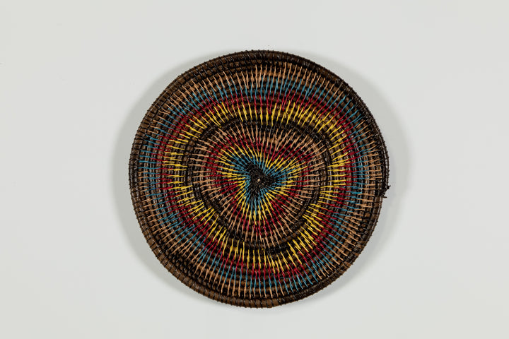 Multi-Color Star Burst Basket Plate