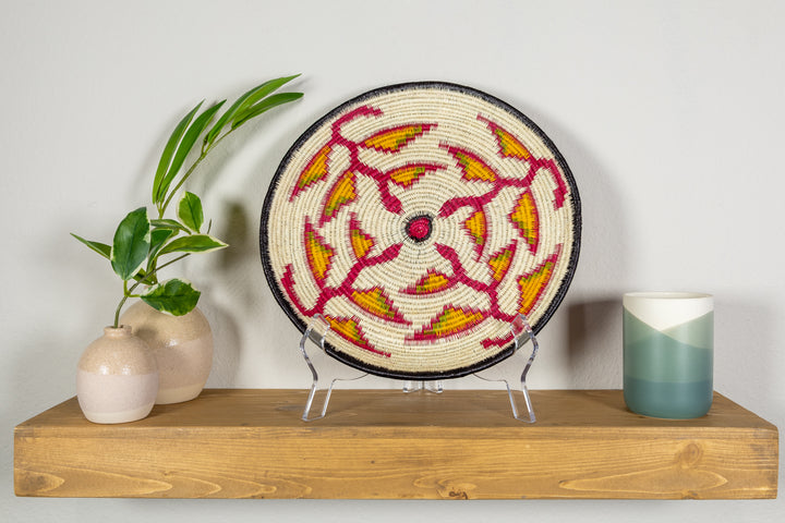 Bird of Paradise Flower Basket Plate