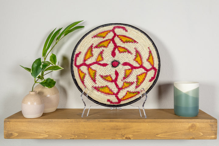 Bird of Paradise Flower Basket Plate