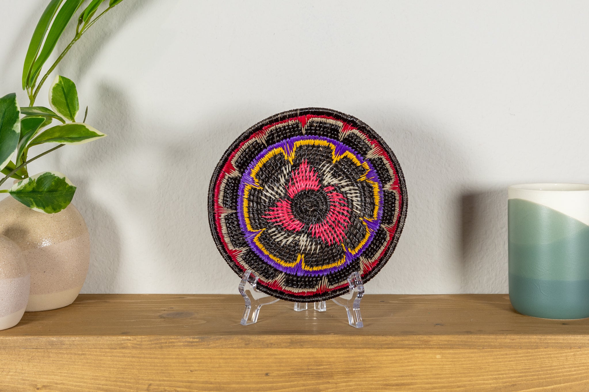 Blazing Array of Color Small Basket Plate