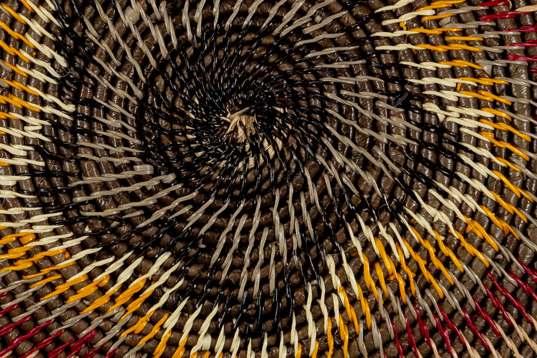 Star Spiraling in Space Basket Plate