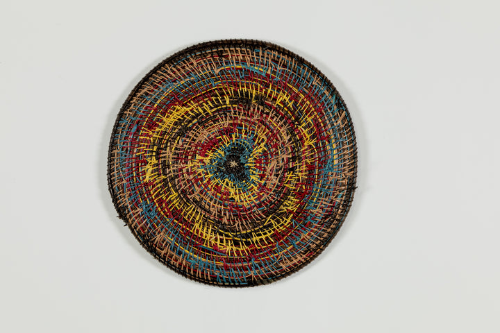 Multi-Color Star Burst Basket Plate