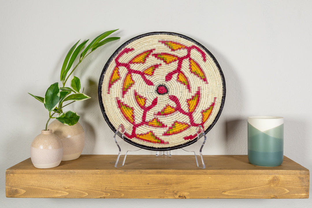 Bird of Paradise Flower Basket Plate