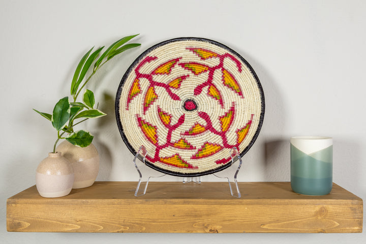 Bird of Paradise Flower Basket Plate