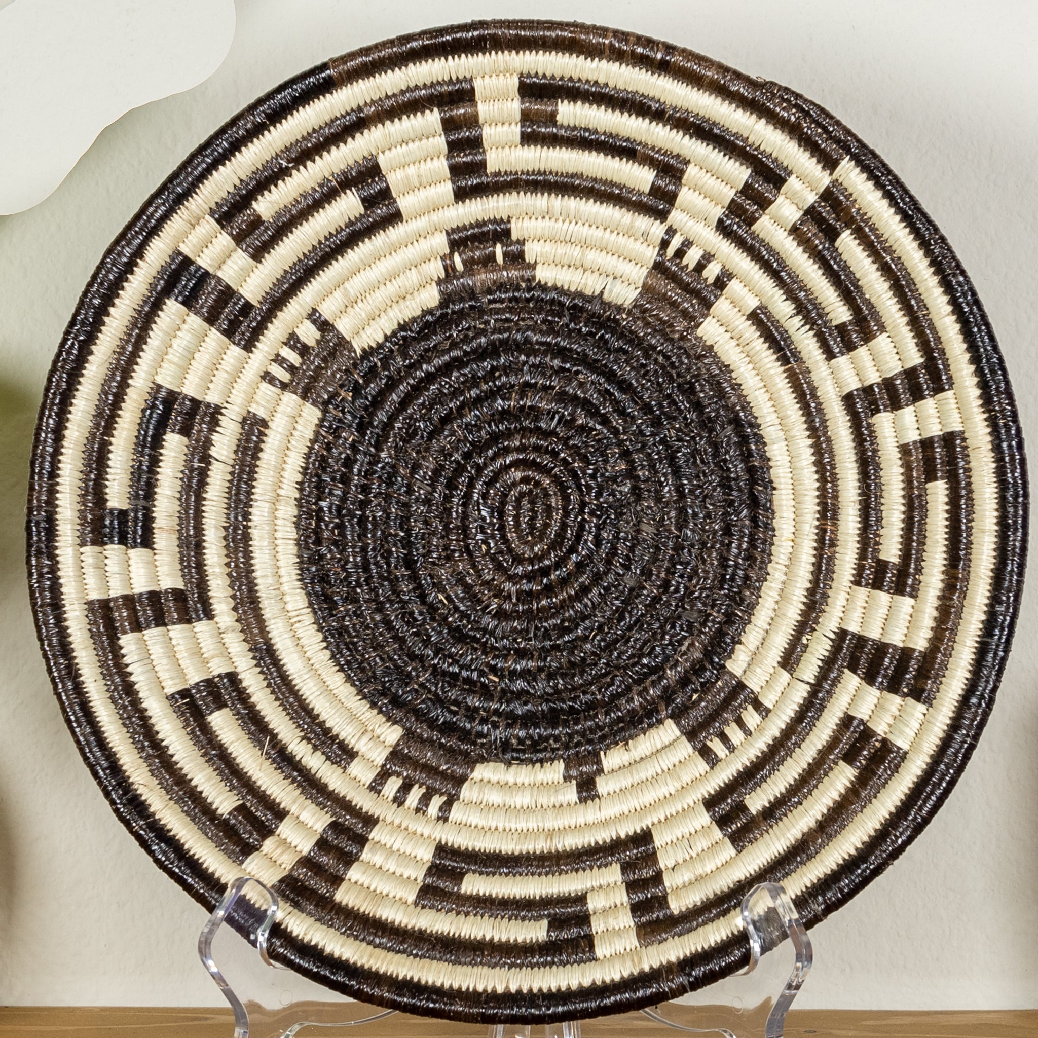 Black And White Turtle Basket Plate