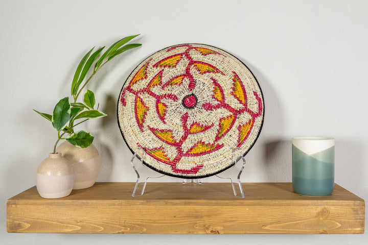 Bird of Paradise Flower Basket Plate
