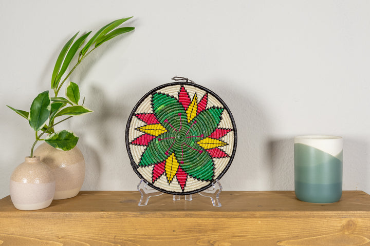 Broad Leaf Flower Small Basket Plate