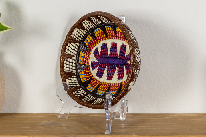 Multi-Color Oval-Shaped Basket Plate