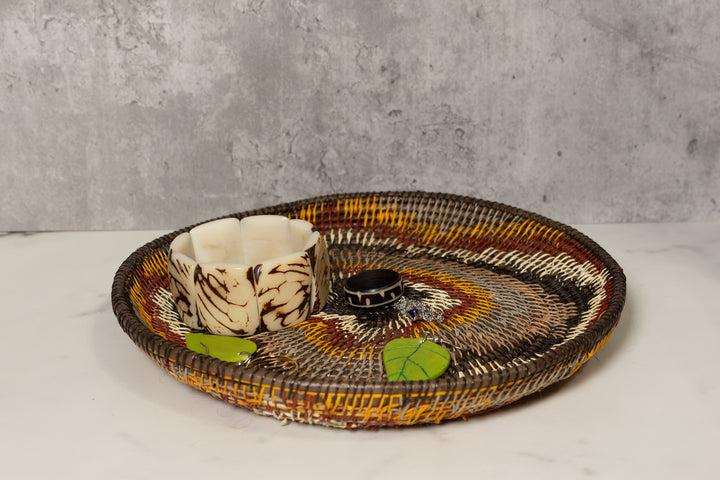 Aurora Borealis In New Colors Basket Plate