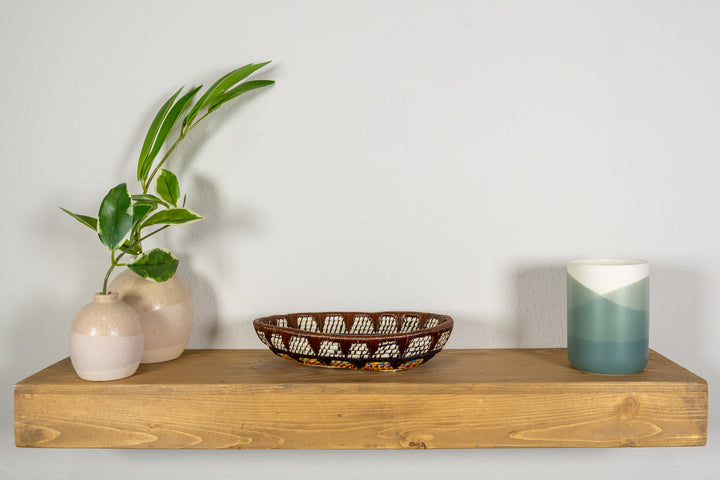 Multi-Color Oval-Shaped Basket Plate