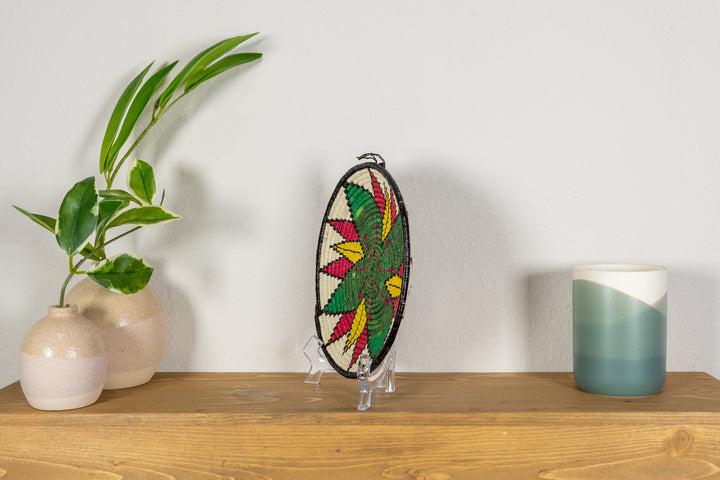 Broad Leaf Flower Small Basket Plate
