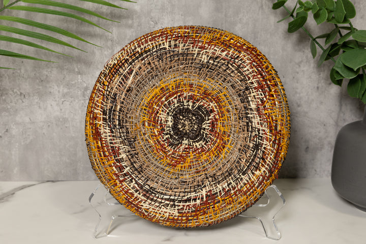 Aurora Borealis In New Colors Basket Plate