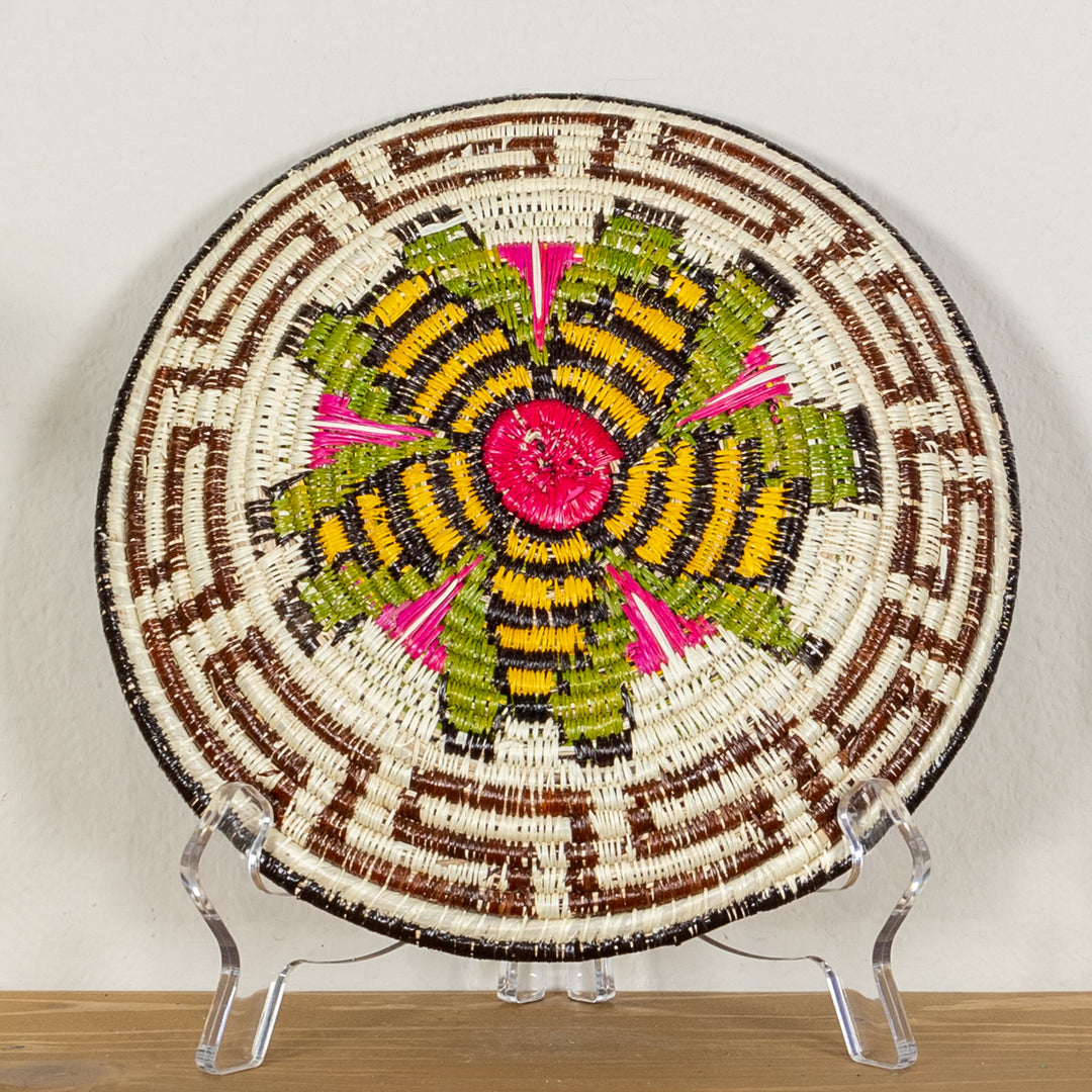 Black Gold And Red Greek Key Basket Plate
