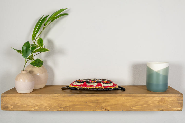 Multi-Color Oval-Shaped Basket Plate with Handles