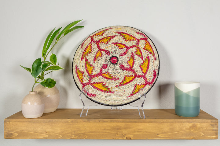 Bird of Paradise Flower Basket Plate