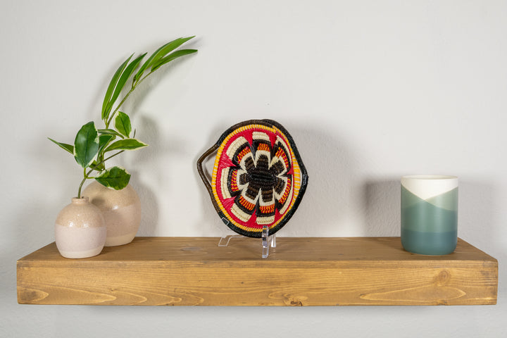 Multi-Color Oval-Shaped Basket Plate with Handles