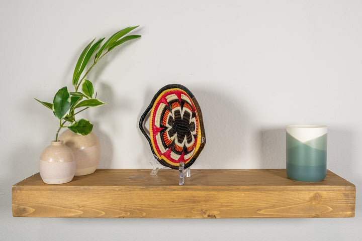 Multi-Color Oval-Shaped Basket Plate with Handles