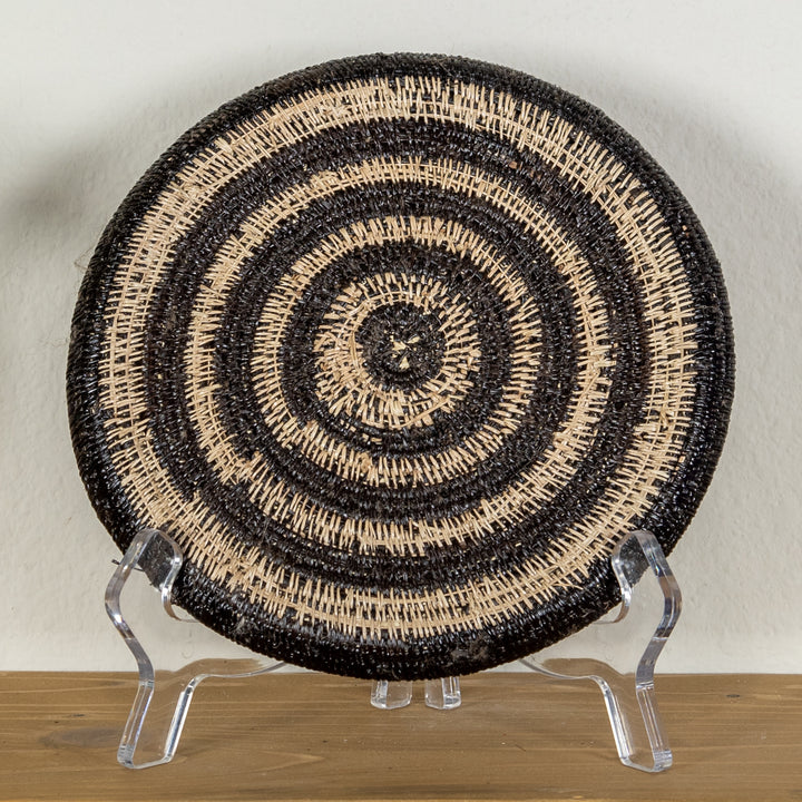 Black And White Small Basket Plate