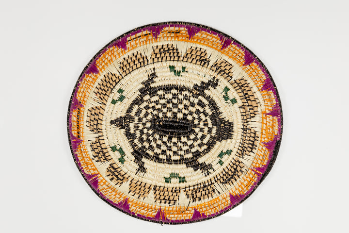 Checker Board Sea Turtle Basket Plate