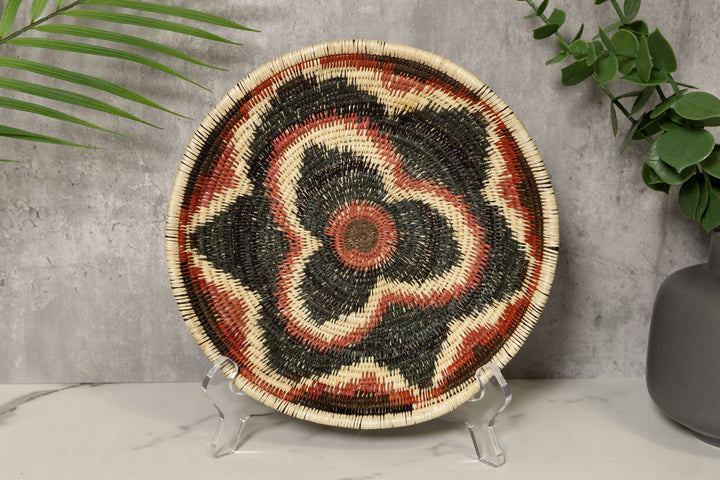 Flourishing Floral Flower Bowl Basket Plate